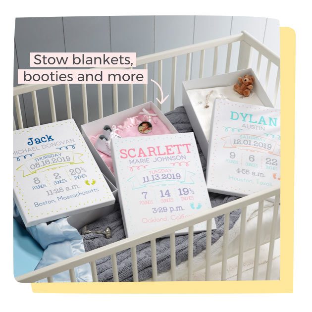 Personalized Baby Keepsake Memory Box