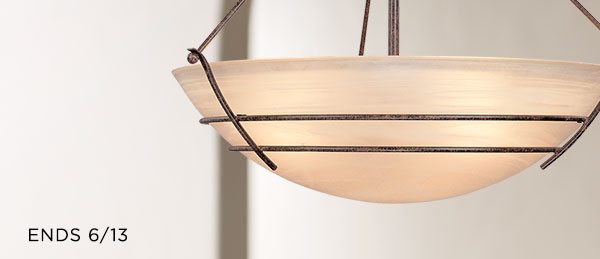 Ziele 32 3/4"W Bronze Frosted Champagne Glass Pendant Light - Ends 6/13