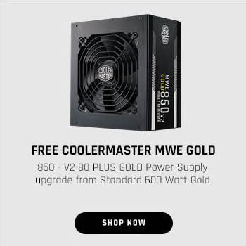 FREE CoolerMaster MWE GOLD 850 - V2 80 PLUS GOLD Power Supply upgrade from Standard 600 Watt Gold