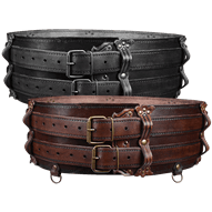 Luthor Leather Double Belt