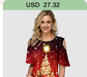 Cold Shoulder Half Sleeve Printed T Shirt 