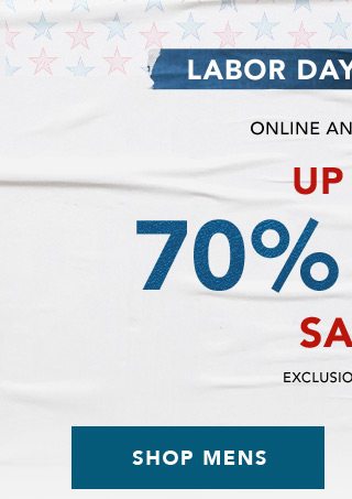 Up To 70% Off Entire Site - Shop Mens