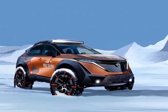 Nissan Bets Their Electric Car Will Be The First To Drive From The North to South Pole