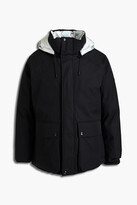 Reversible Cotton-blend Hooded Down Jacket