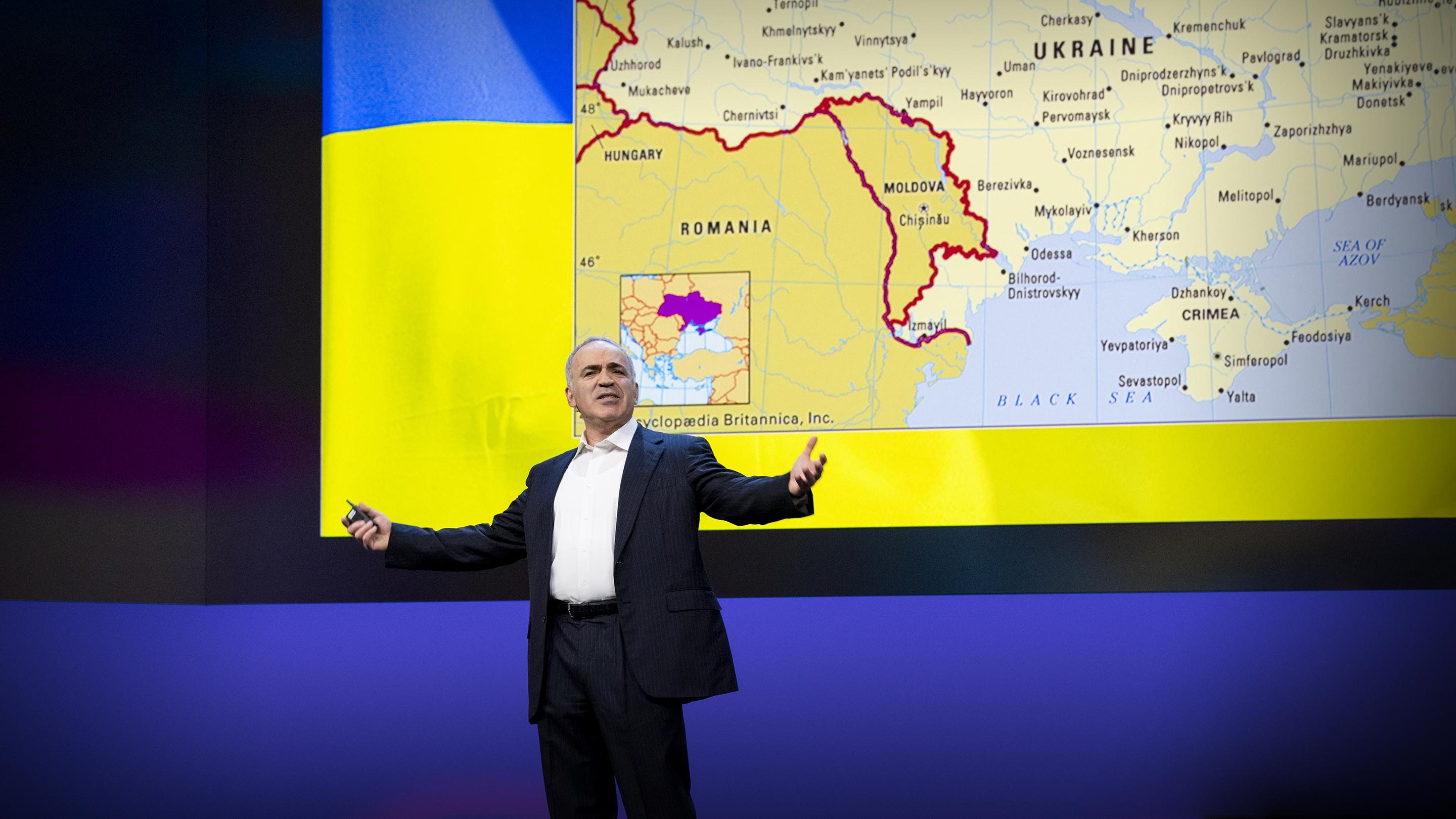 An idea from TED Ideas by Garry Kasparov entitled Stand with Ukraine in the fight against evil