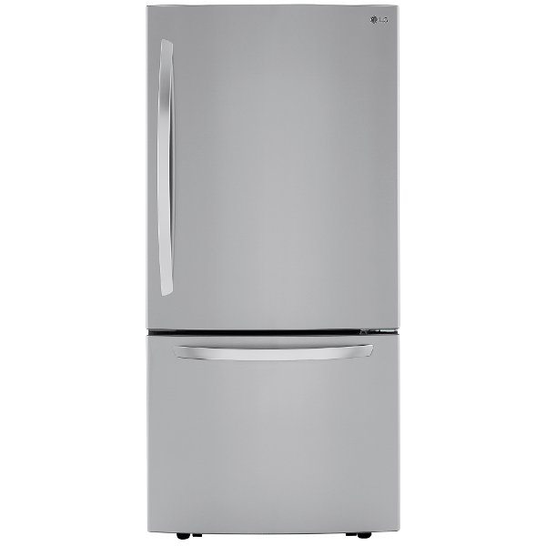 LG 25.5 cu ft Bottom Freezer Refrigerator - 33"W Fingerprint Resistant Stainless Steel