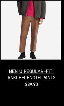 MEN U REGULAR-FIT ANKLE-LENGTHS PANTS $39.90