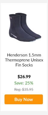 Henderson 1.5mm Thermoprene Unisex Fin Socks - Buy Now