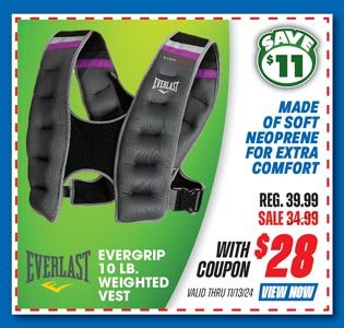 Everlast EverGrip 10 lb. Weighted Vest