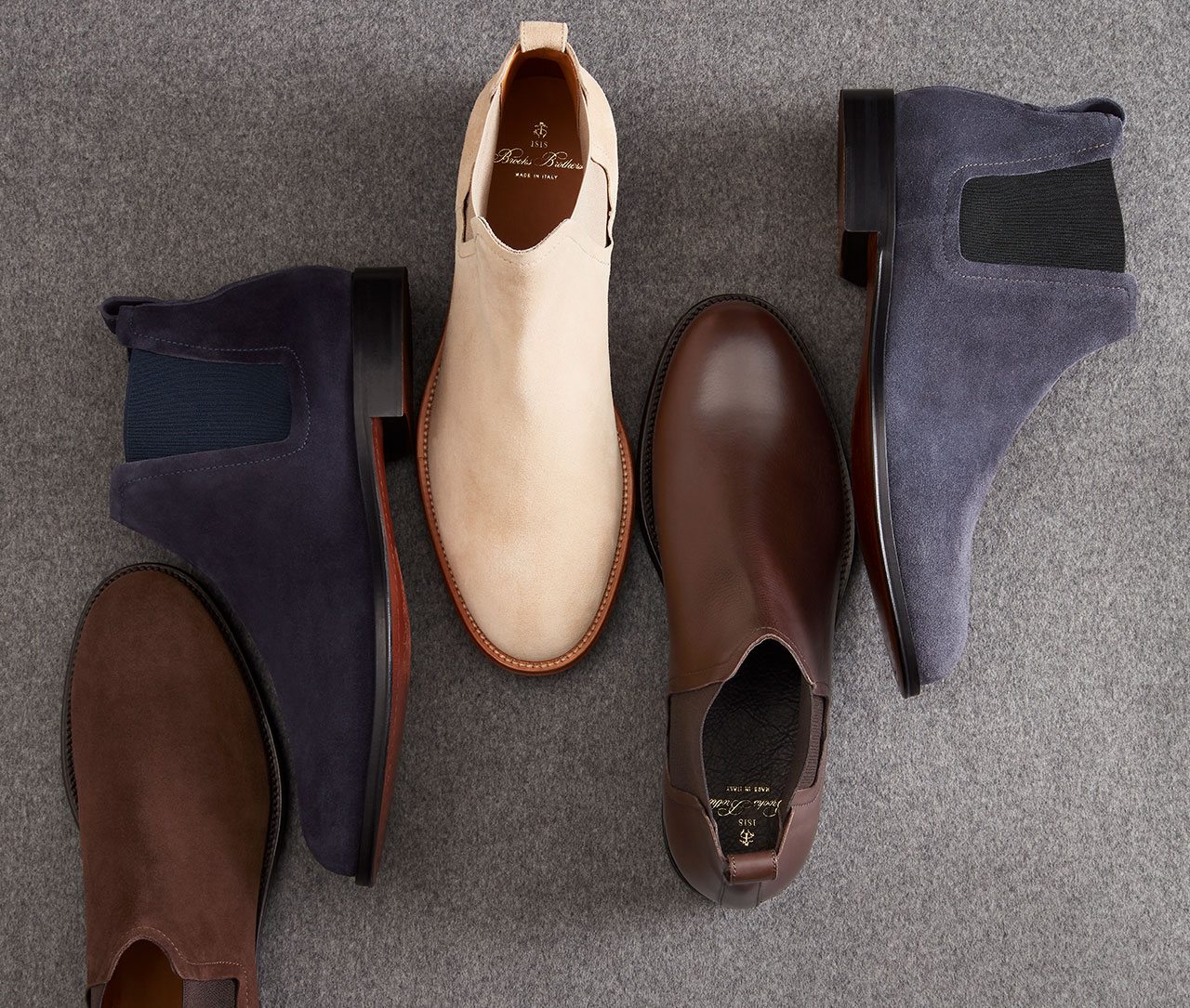 Put your best foot forward in our classic Chelsea boots. This wardrobe-staple style is defined by a sleek, smooth silhouette and elasticized side gores for easy on-and-off.