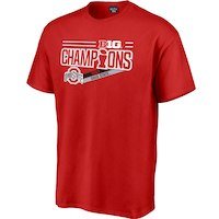 Blue 84 Ohio State Buckeyes Scarlet 2017 Big Ten Football Conference Champions Locker Room T-Shirt