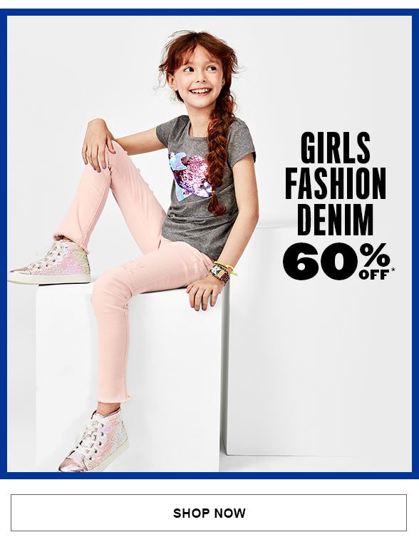 Girls Fashion Denim 60% Off