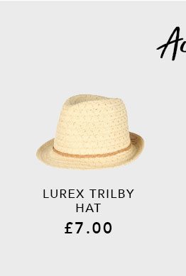 Lurex Trilby Hat