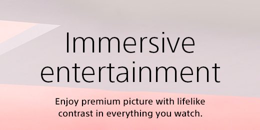 Immersive entertainment | Enjoy premium picture with lifelike contrast in everything you watch.