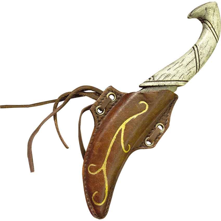 Image of Elven LARP Sheath with Throwing Knife