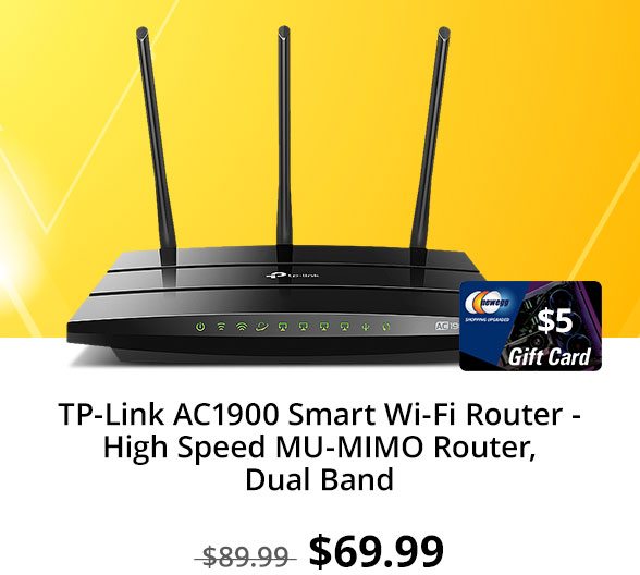 TP-Link AC1900 Smart Wi-Fi Router - High Speed MU-MIMO Router, Dual Band