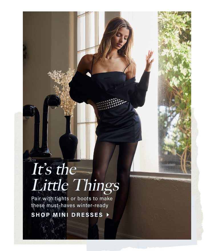 It's the Little Things - Pair with tights or boots to make these must-haves winter-ready. Shop Mini Dresses