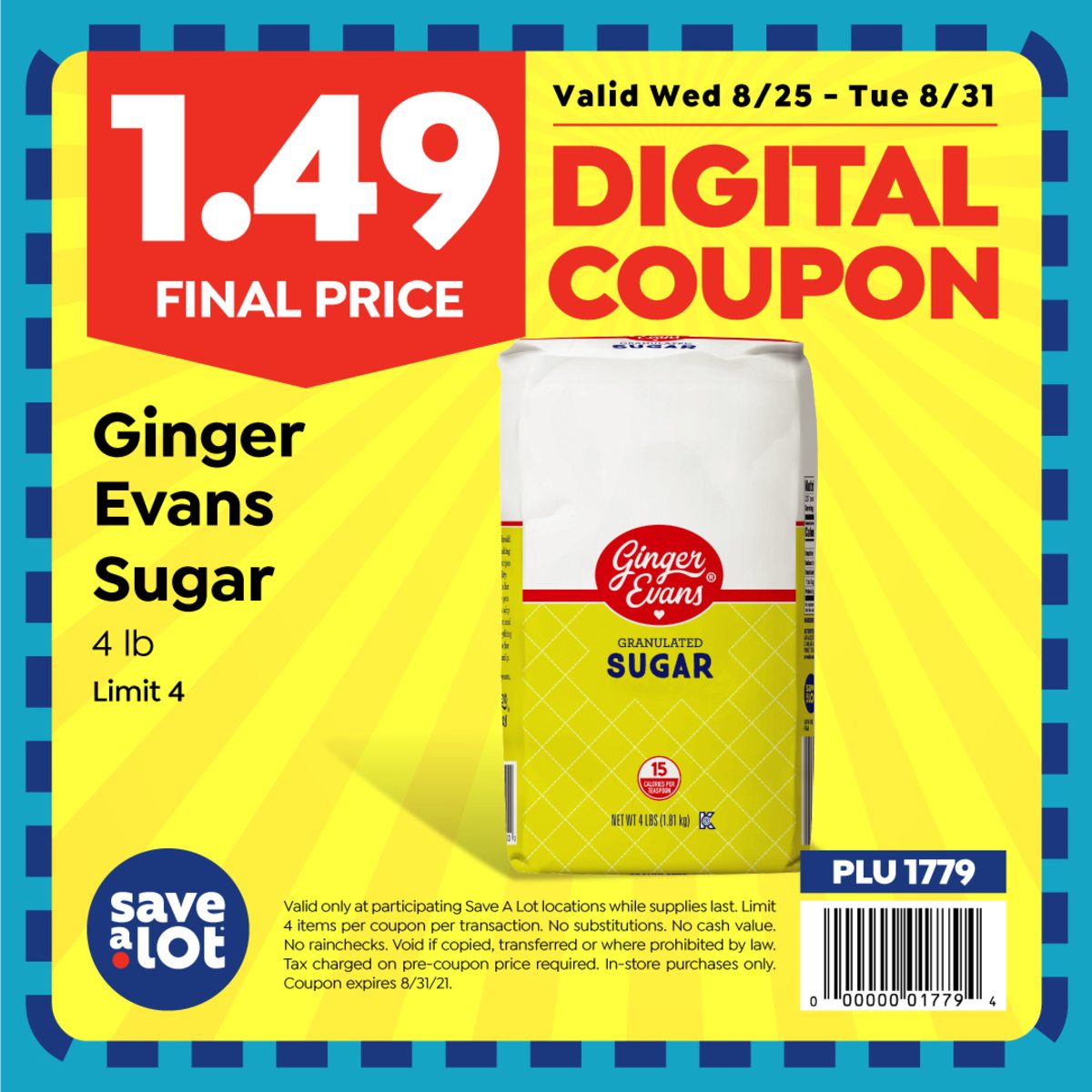 Sweet deal on sugar just $1.49 at Save A Lot