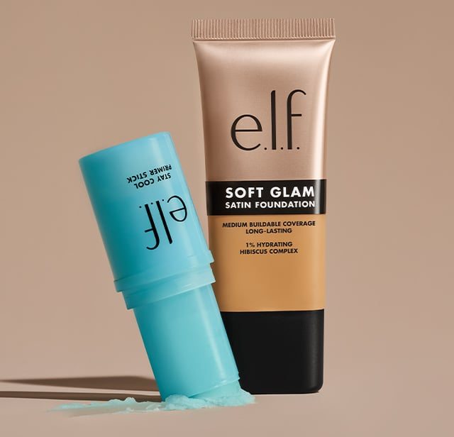 NEW Stay Cool Primer Stick + Soft Glam Satin Foundation