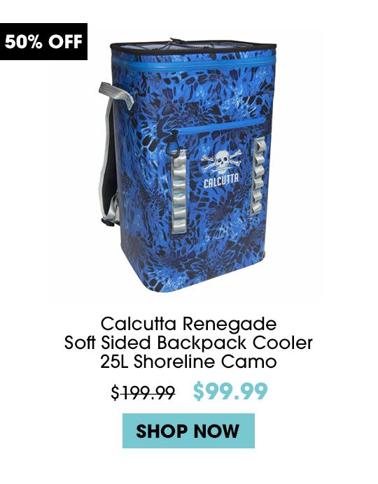 Calcutta Renegade Soft Sided Backpack Cooler - 25L Shoreline Camo
