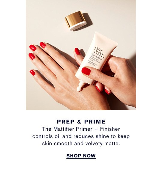 PREP & PRIME The Mattifier Primer + Finisher controls oil and reduces shine to keep skin smooth and velvety matte. Shop Now >> 