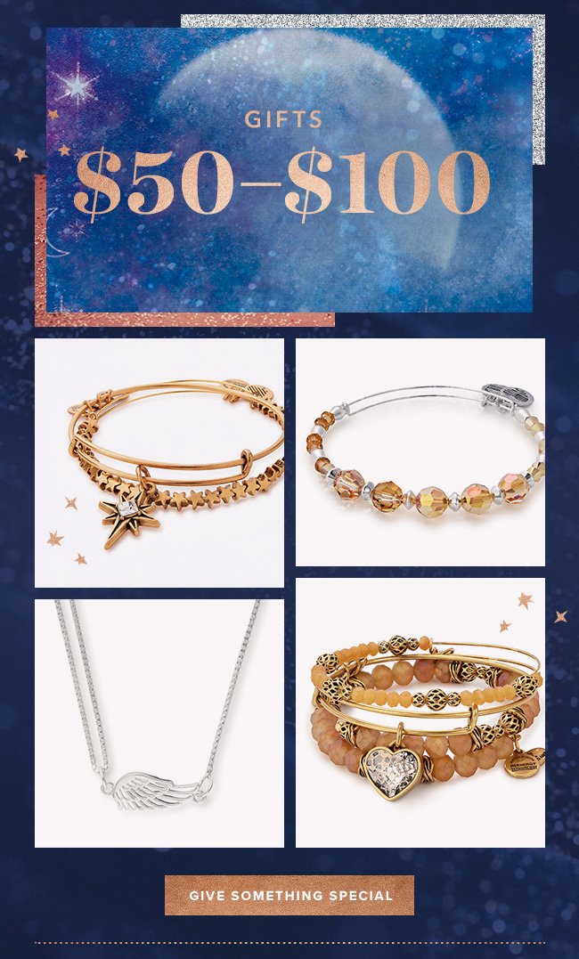 Shop gifts from $50 to $100.
