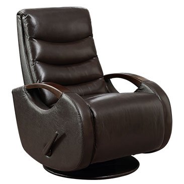 true innovations leather glider recliner
