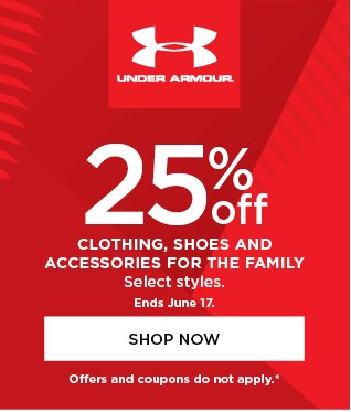 Save 25% on Nike, Under Armour, adidas 