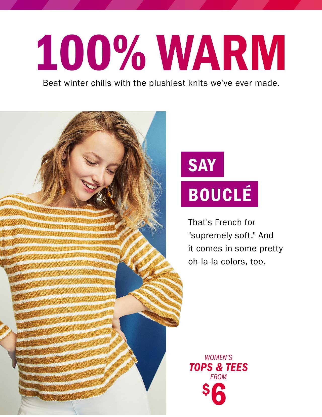 100% WARM | SAY BOUCLÉ