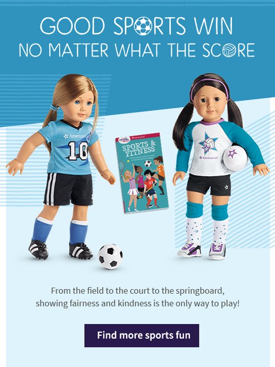 GOOD SPORTS WIN NO MATTER WHAT THE SCORE From the field to the court to the springboard, showing fairness and kindness is the only way to play! Find more sports fun