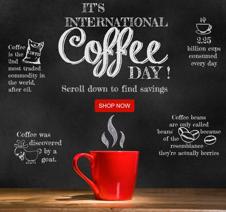 It's International coffee day- find savings