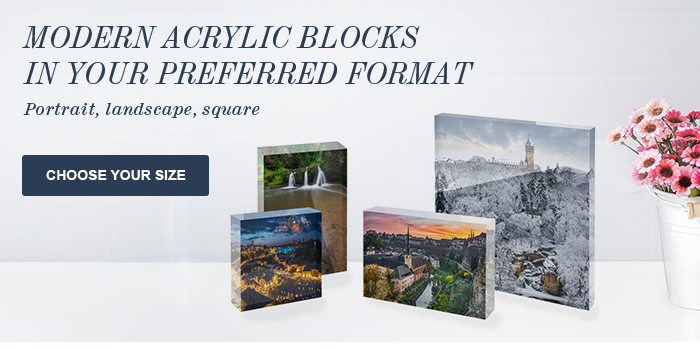 Modern Acrylic Blocks In Your Preferred Format