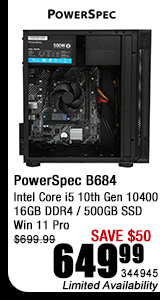 PowerSpec B684