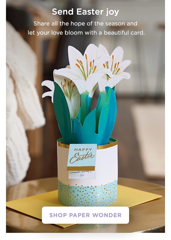 Let your love bloom with a beautiful pop-up card.