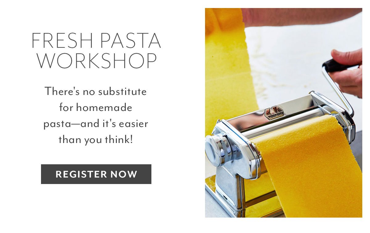 Online Fresh Pasta Workshop Eastern Time