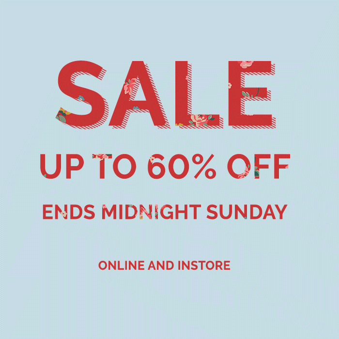SALE! Up to 60% off!