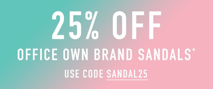 25% Off Sandals