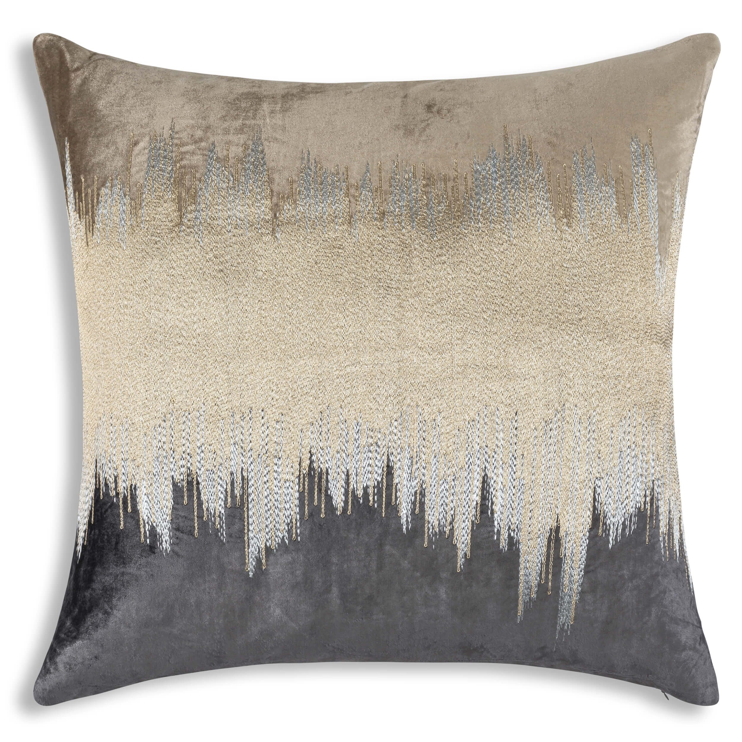 Image of Cloud 9 Mira Pillow, Beige/Charcoal