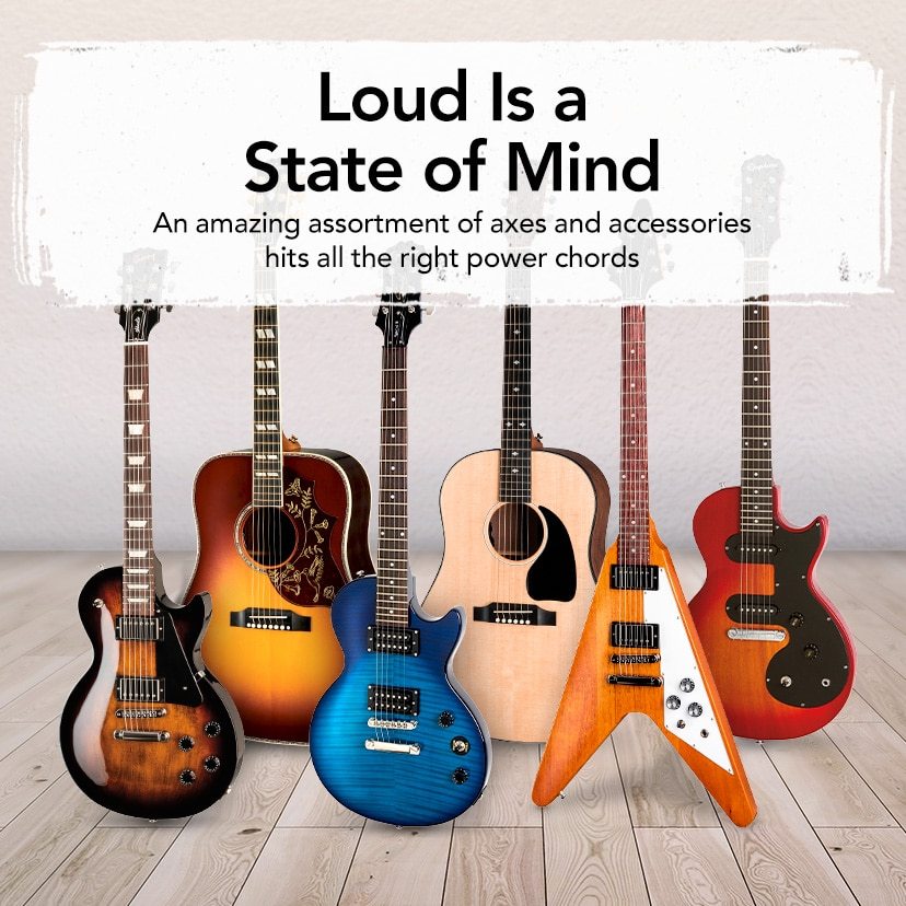 Loud Is a State of Mind. An amazing assortment of axes and accessories hits all the right power chords.