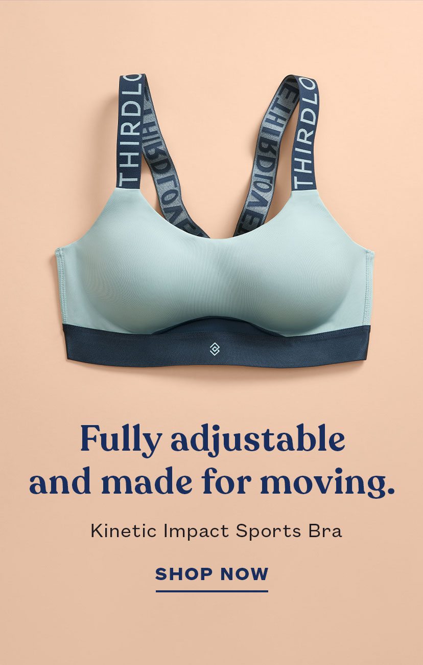 Fully adjustable and made for moving. | Kinetic Impact Sports Bra