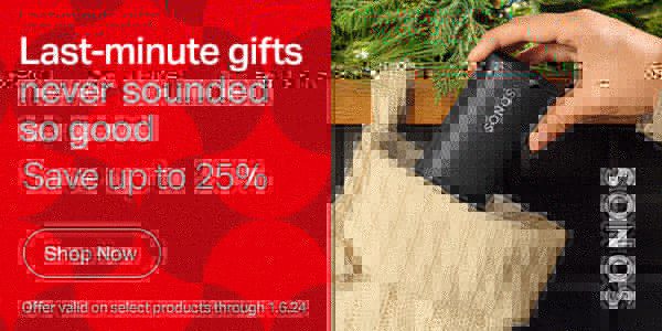 Last-minute gifts never sounded so good Save up to 25% | SHOP NOW