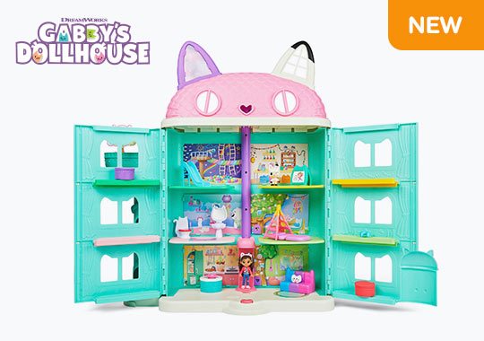 Gabby’s Purrfect 61cm Dollhouse with Toy Figures, Furniture Pieces and Accessories