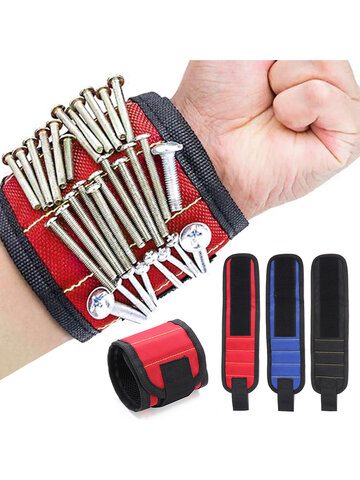 1Pc Screw Scissor Holder Tool Wrist Storage Strong Magnetic Wristband Toolkit Quality Wrist Strap