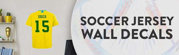 Soccer Jersey Wall Decals