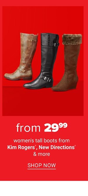 Women's tall boots from Kim Rogers, New Directions & more. Shop Now.