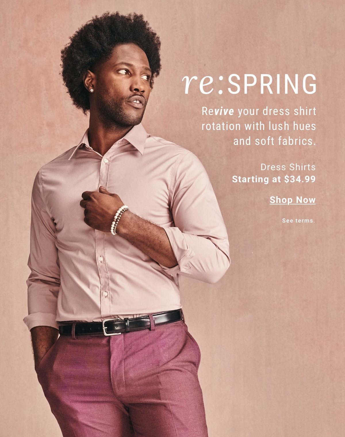 Revive your dress shirt rotation with lush hues and soft fabrics.