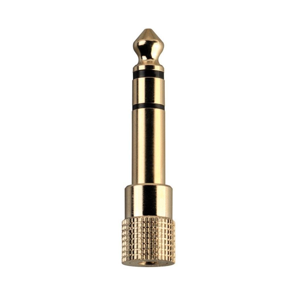 Gold-Plated Stereo Adapter 1/8-Inch Jack-to-1/4-Inch Plug