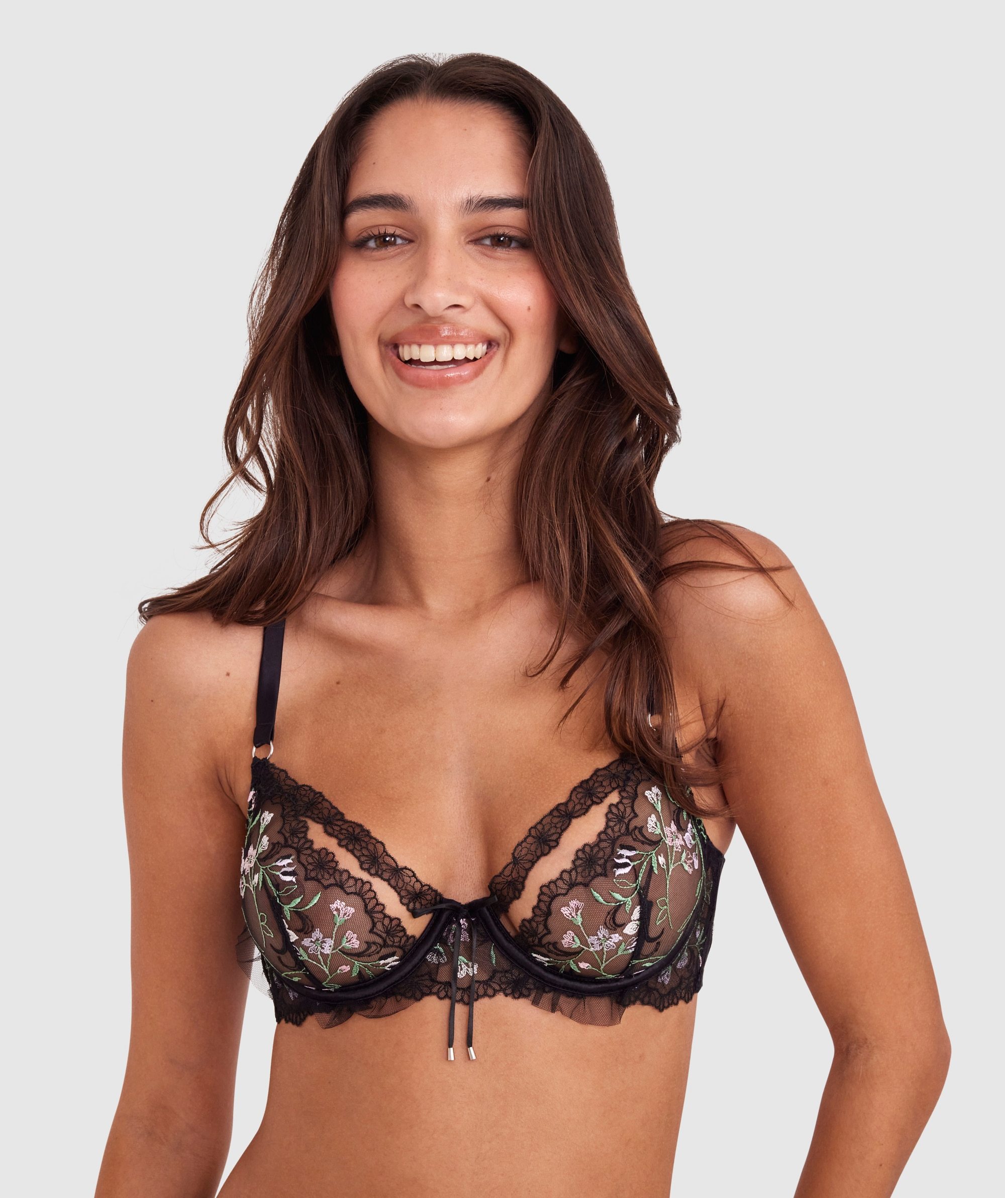 Enchanted Moonlight In Vermont Underwire Bra - Black