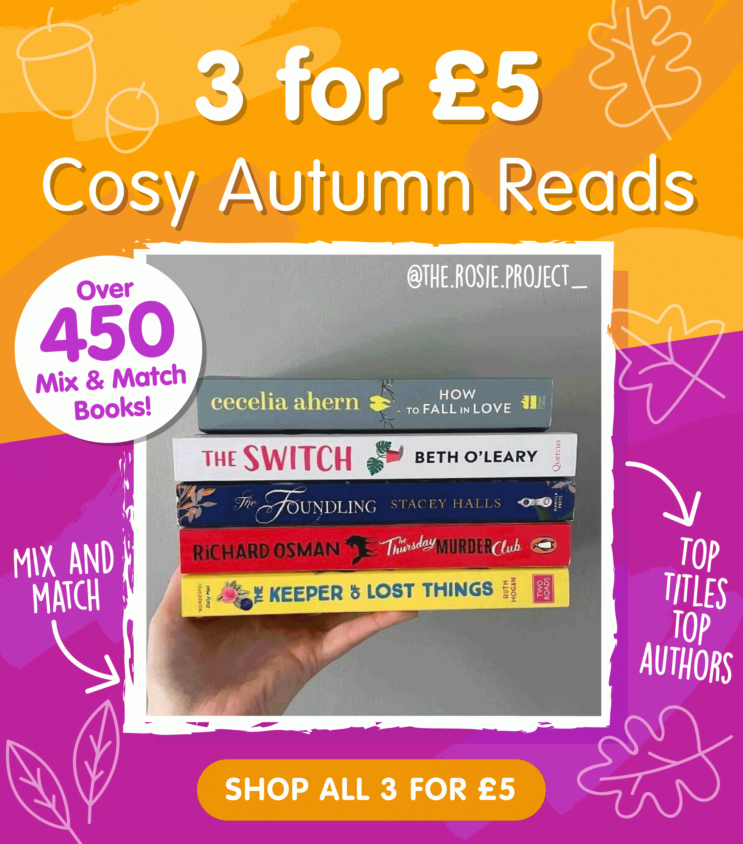 3 for £5 Autumn Reads