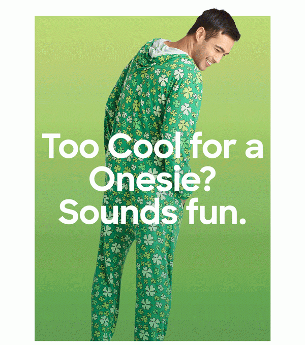 Too Cool for a Onesie? Sounds fun. 